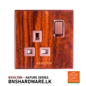 13A Socket Mahogany -Kevilton Electric