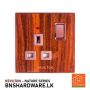 13A Socket with Neon Mahogany -Kevilton Electric