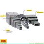 Lanwa Steel Square Tube (Box Bar) 80 x 80 mm - 5.5 Meter | Best Steel Price in Sri Lanka