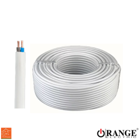 Orange 24/0.20mm White  0.75mm2 Flexible Wire