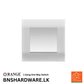 Akoya 1 Gang One Way Switch - Orange