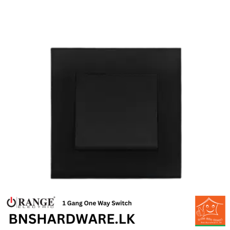 Akoya 1 Gang One Way Switch - Orange