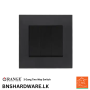 Akoya 3 Gang Two Way Switch - Orange