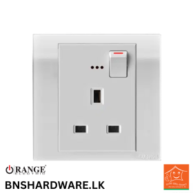 Akoya 13A Socket with Indicator  - Orange