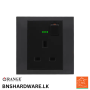 Akoya 13A Socket with Indicator  - Orange