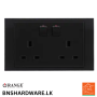 Akoya 13A Twin Socket - Orange