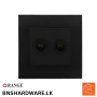 Akoya 2 Gang Data Socket (8 wire) - Orange