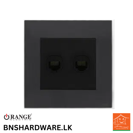 Akoya 2 Gang Data Socket (8 wire) - Orange