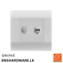 Akoya Telephone + Data Socket (8 wire) - Orange