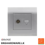 Akoya Telephone + TV Socket - Orange