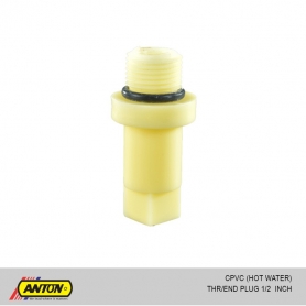 Anton CPVC (Hot Water) THR/End Plug 1/2