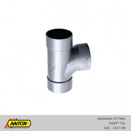 Anton Drainage Fittings - DR/Swept T 110 x 88