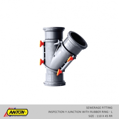 Anton Sewerage Fittings - SW/INS Y JN L 110 x 45 RR