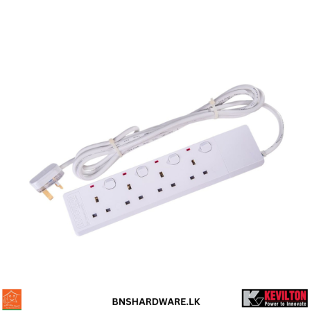 Kevilton 13A 4 Way Trailling Socket - (Power Code)