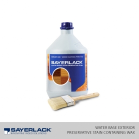 Water Base Exterior Preservative Stain Containing Wax