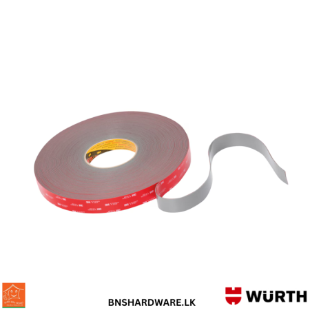 Double sided Adhesive Tape (3M-GREY-12MMX33M) - Wurth