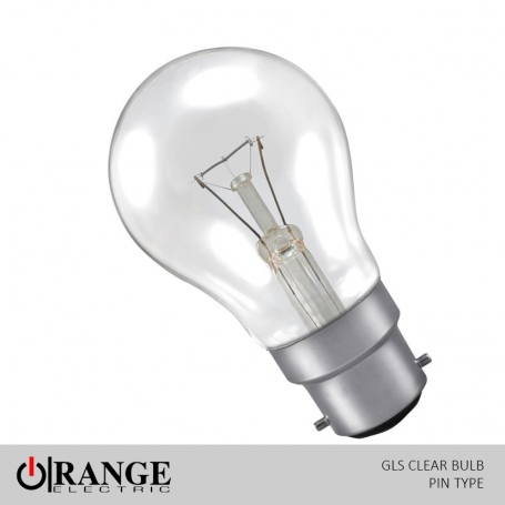 Orange GLS Pin Type Clear Bulb