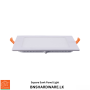 Polycrome Sunk Panel Light - Square (W/W)