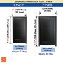Embossed Painted Black Door 6