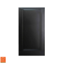Embossed Painted Black Door 6