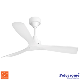DC Ceiling Fan (White)- Polycrome