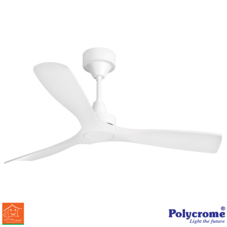 DC Ceiling Fan (White)- Polycrome