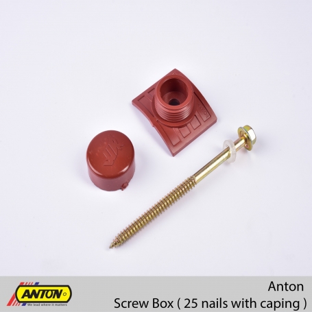 Anton Screw Box ( 25 Nails with Caping )