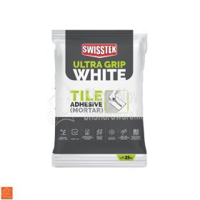 Swisstek Ultra Grip Tile Adhesive- White - 25 Kg