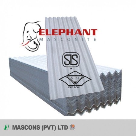 Mascon roofing sheets are economical, durable, fire-resistant, and come in sizes 1750mm to 3500mm. - bnshardware.lk