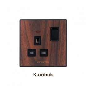 Kevilton Nature 13A Switched Socket Outlet with Neon Indicator