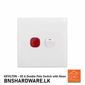 Buy Kevilton 20 A Double Pole Switch with Neon Online in Sri Lanka | High-Quality Electrical Switches at Best Prices