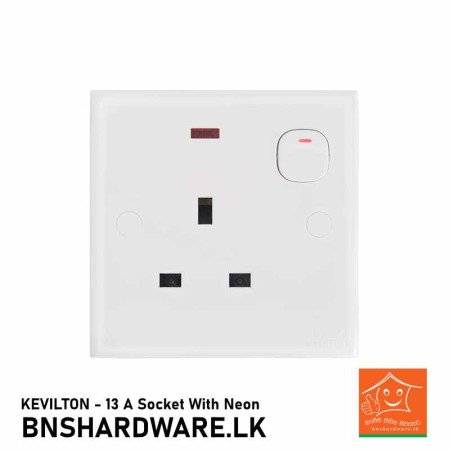 Buy Kevilton 13 A Socket with Neon Online in Sri Lanka | High-Quality Electrical Switches at Best Prices
