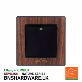 Buy Kevilton 1 Gang 1 Way Switch Kumbuk Online in Sri Lanka | High-Quality Electrical Switches at Best Prices