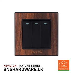 Buy Kevilton 3 Gang 2 Way Switch Kumbuk Online in Sri Lanka | High-Quality Electrical Switches at Best Prices