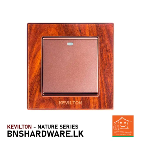 Buy Kevilton 1 Gang 2 Way Switch Mahogany Online in Sri Lanka | High-Quality Electrical Switches at Best Prices