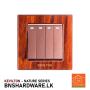 Buy Kevilton 4 Gang 2 Way Switch Mahogany Online in Sri Lanka | High-Quality Electrical Switches at Best Prices