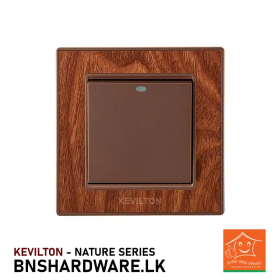 Buy Kevilton 1 Gang 1 Way Switch Teak Online in Sri Lanka | High-Quality Electrical Switches at Best Prices