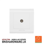 Buy Kevilton TV Socket Modular White Series Online in Sri Lanka | High-Quality Electrical Switches at Best Prices