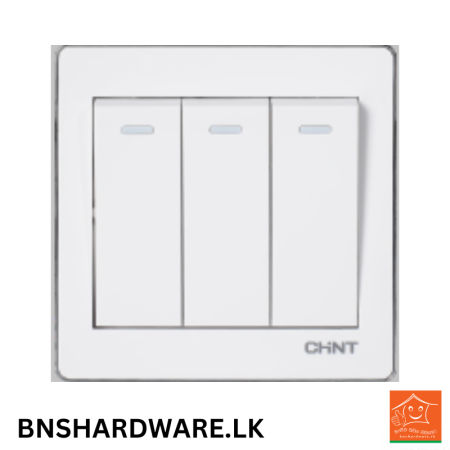 3 Gang Two Way Switch - Chint